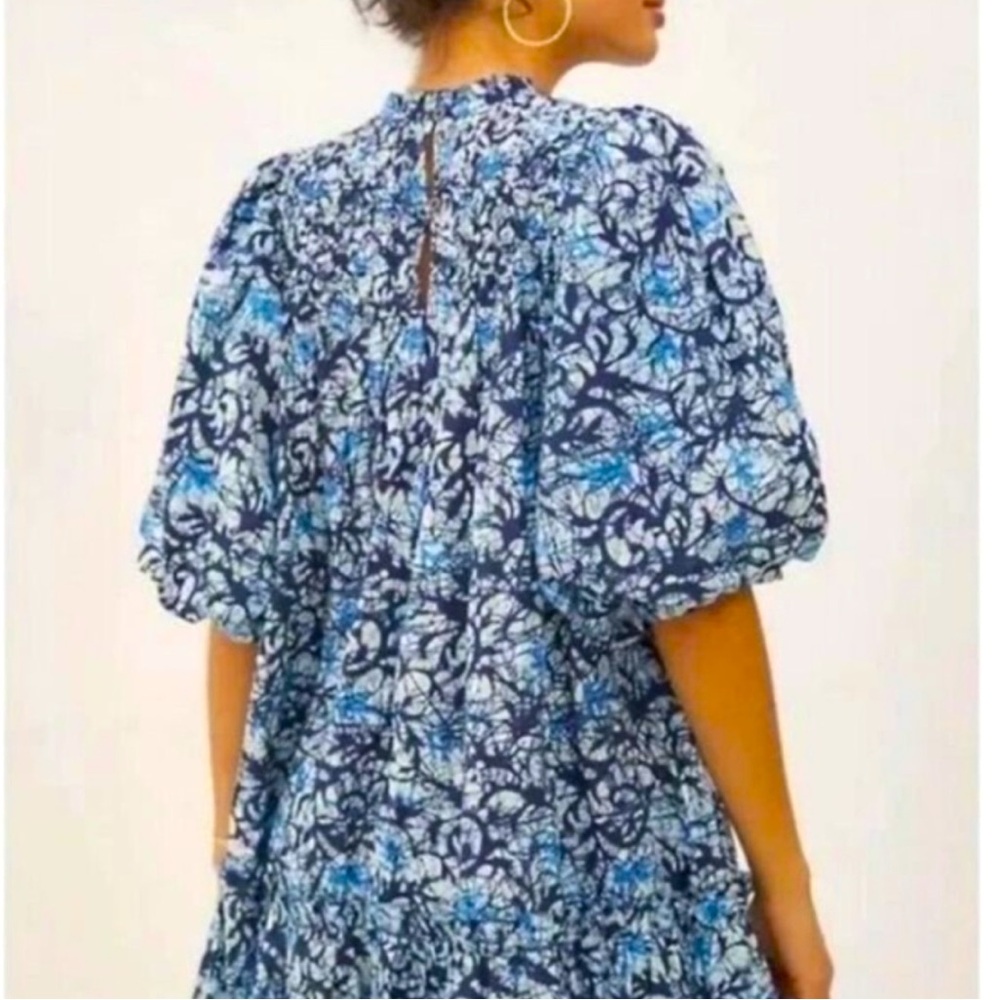 Anthropologie Love the Label Andrea Puff Sleeved Mini Dress XS - Picture 2 of 9